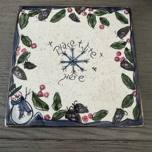 Blue Sky Clayworks “Winter” by Heather Goldminc 2001 Numbered Tealight Holder - Picture 10 of 11